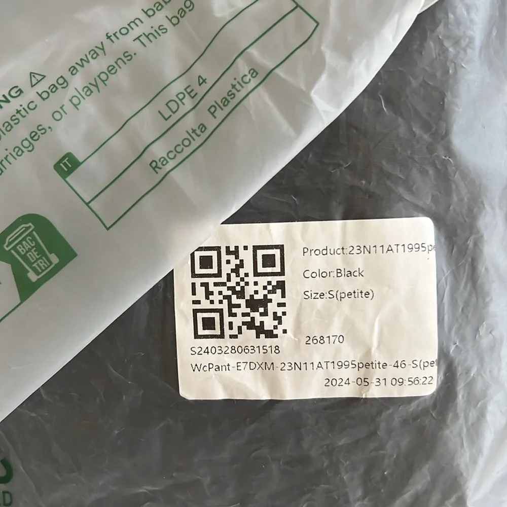 NWT HALARA High Waisted Tie Side Invisible Zipper Wide Leg Work Pants S Petite - Picture 10 of 10